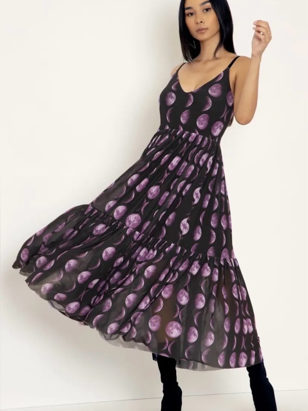 Blackmilk laluna midaxi dress size large limited edition, rare. Never worn.